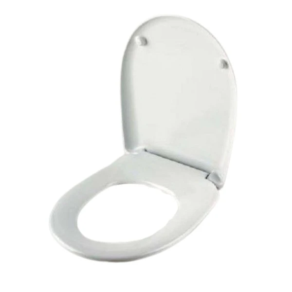 Asiento de inodoro Kai regulable en color blanco