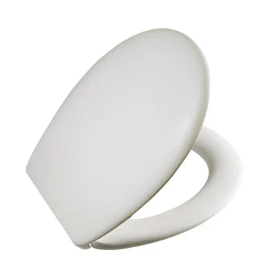 Asiento de inodoro modelo Reina en color blanco BR-01