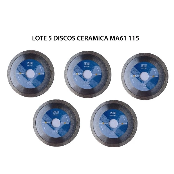 lote-discos-ma61c-115mm-5uds Lote de 5 discos MA61C de 115 mm para corte de cerámica
