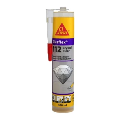 Sikaflex 112 Crystal Clear, adhesivo y sellador transparente para múltiples superficies