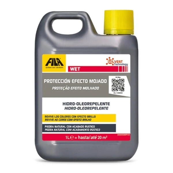 Filawet de Fila, protector antimanchas con efecto mojado para piedra y superficies absorbentes