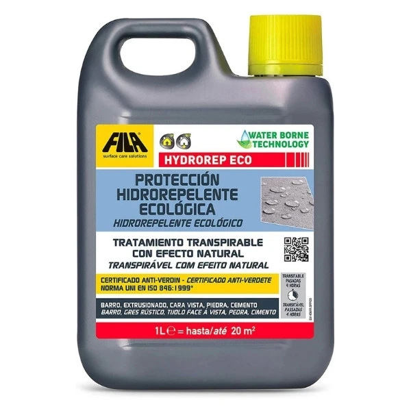 Hydrorep Eco de Fila, hidrorepelente transpirante para superficies absorbentes en exterior