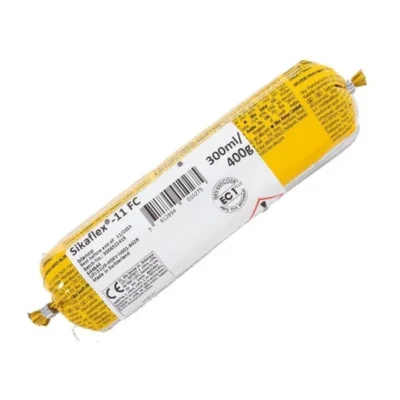 Sikaflex 11 FC en formato salchichón de 300 y 600 ml, disponible en varios colores para sellado y pegado