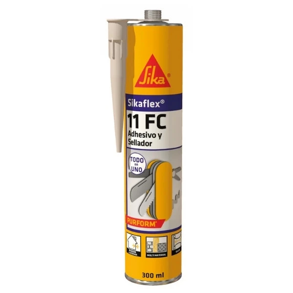 sikaflex-11fc-cartucho-300ml Sikaflex 11 FC en cartucho de 300 ml, disponible en varios colores para sellado y pegado