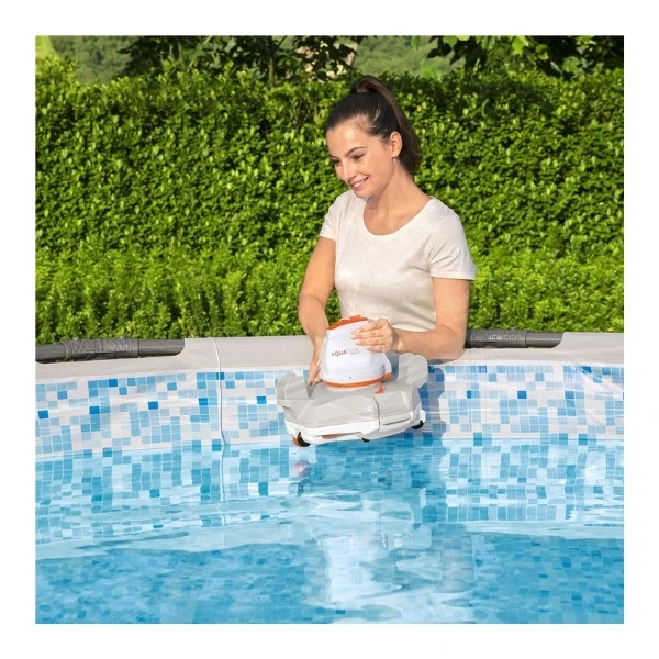 robot-limpiafondos-bestway Robot limpiafondos Bestway AquaGlide con batería de litio para limpieza automática de piscinas