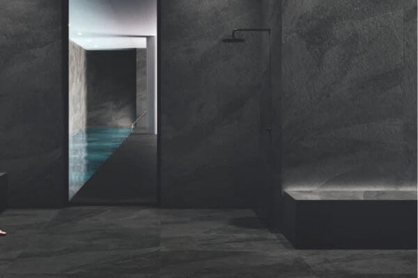 baño elegante con coverlam