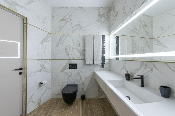 perímetro luces led para iluminar el baño