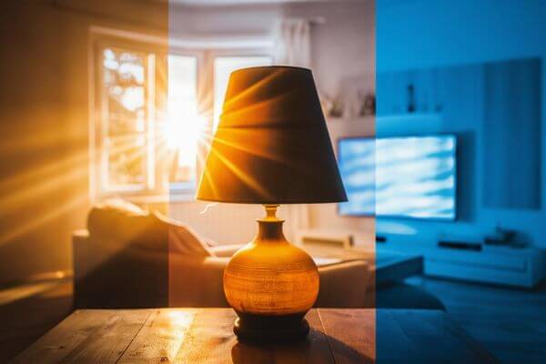 temperatura de luz para el baño