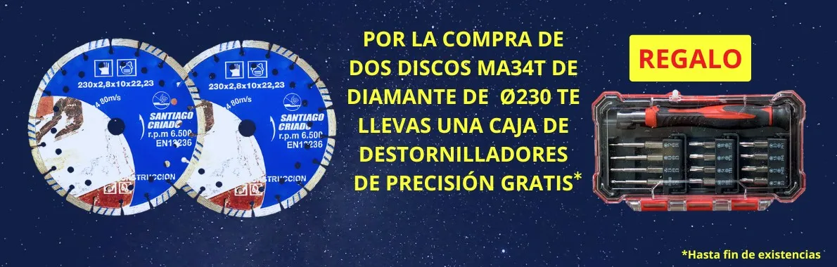 promoción discos diamante construcción