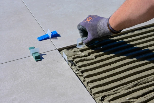 colocación de azulejos en zonas visibles