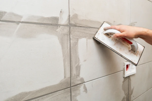 cubrir juntas con lechada azulejos